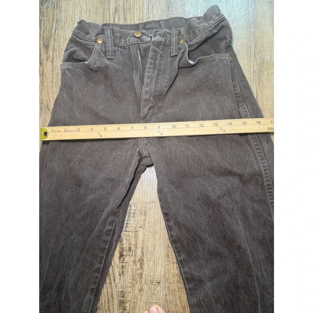 Wrangler Vintage 14MWZKL Cowboy Cut Brown Jeans Made in USA 26x31 High Rise